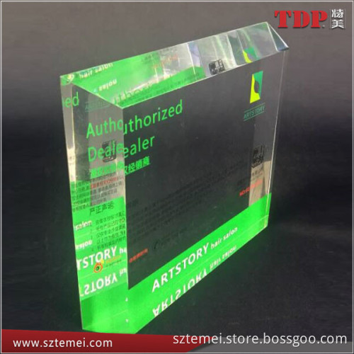 Customized Acrylic Clear Award Plexiglass Square Award